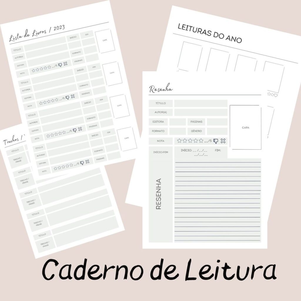 Caderno De Leitura - Para Imprimir - Sagrado Tarot